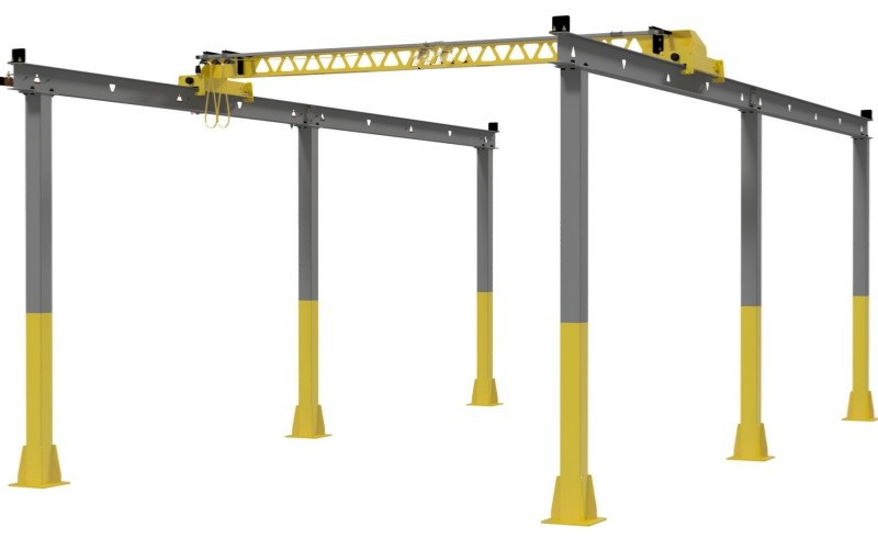 free standing bridge crane(4)